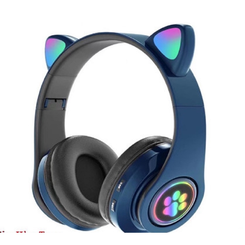 Tai Nghe Không Dây Kết Nối Bluetooth P47, Tai nghe mèo P47, mèo B39, Có Khe Cắm Thẻ Nhớ