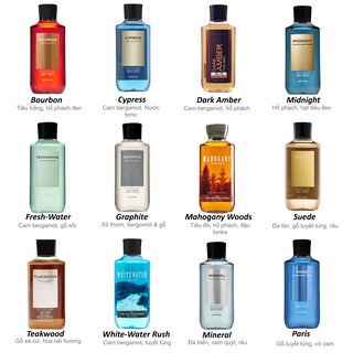 Sữa tắm gội 2 trong 1 Bath And Body Works – Men’s Collection 295ml