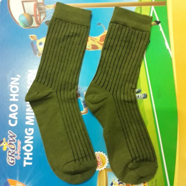 Vớ chân nam xanh rêu 5 đôi