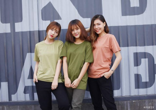Áo thun trơn nam nữ AGE2X LOẠI 1