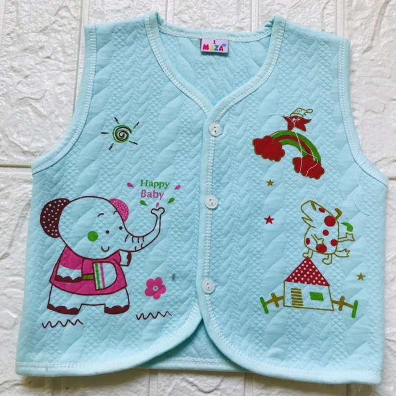 Áo gile trần bông cho bé đến 12 tháng