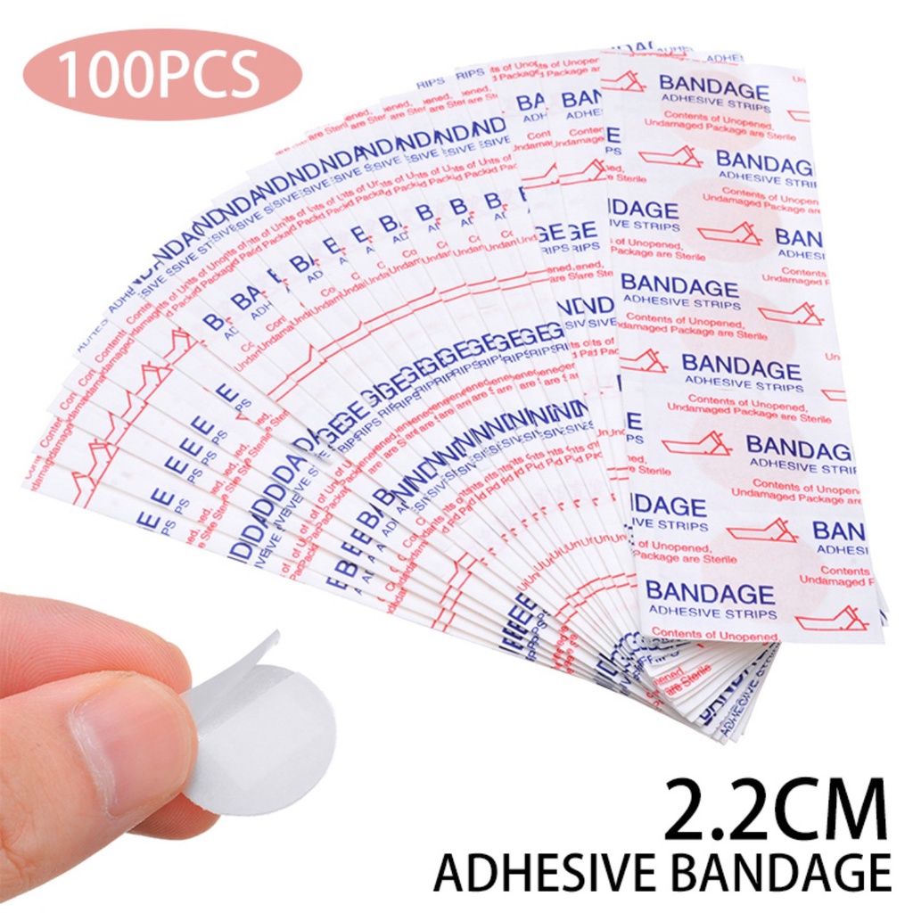 Set 50 miếng dán cấy chỉ tròn Bandage .Băng keo cá nhân mini đa năng chống nước tiện dụng