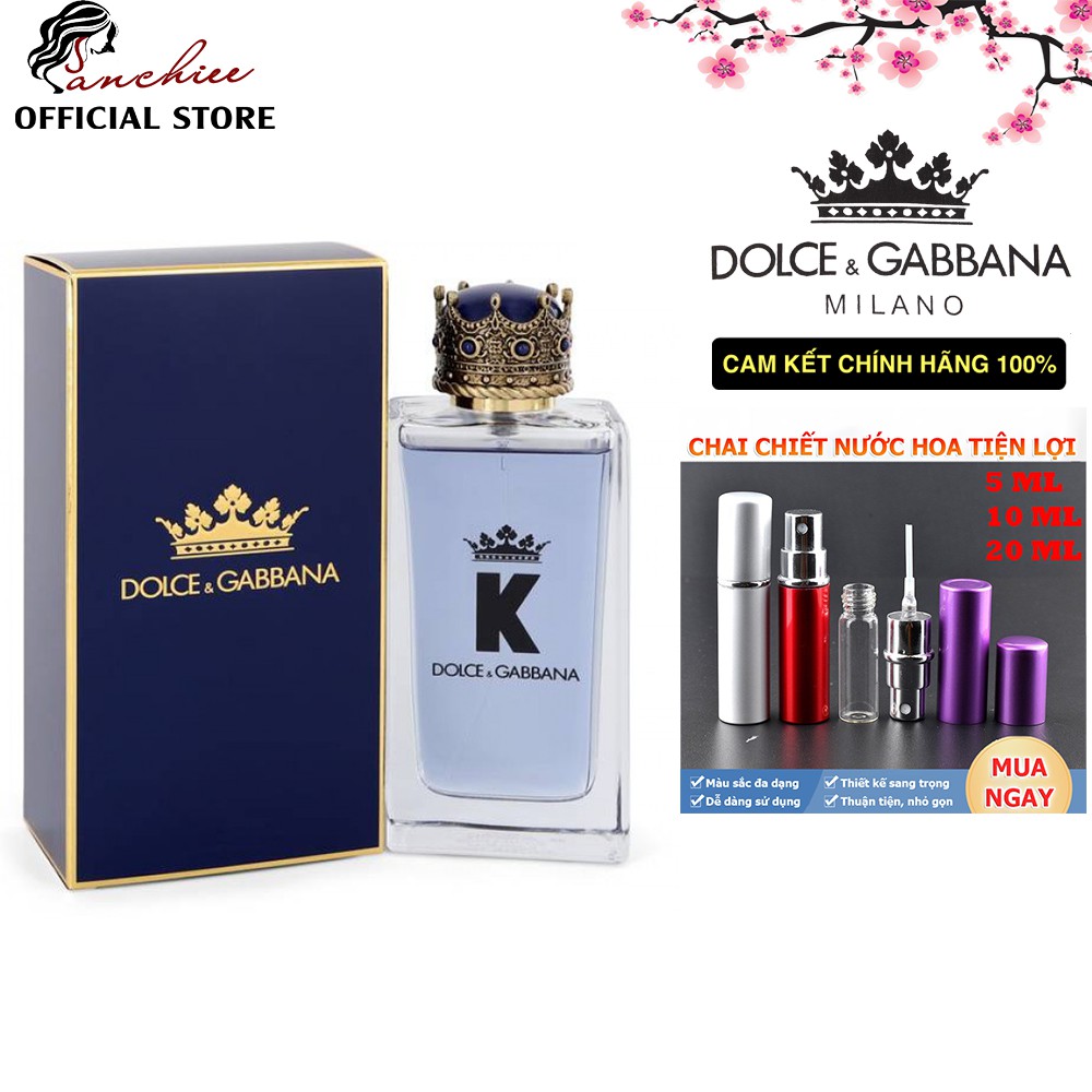 💯Nước hoa mini [𝘊𝘩𝘪́𝘯𝘩 𝘏𝘢̃𝘯𝘨] Nước Hoa Nam Tính và Dầy hiện đại Dolce & Gabbana K for Men EDT 5/10/20ml