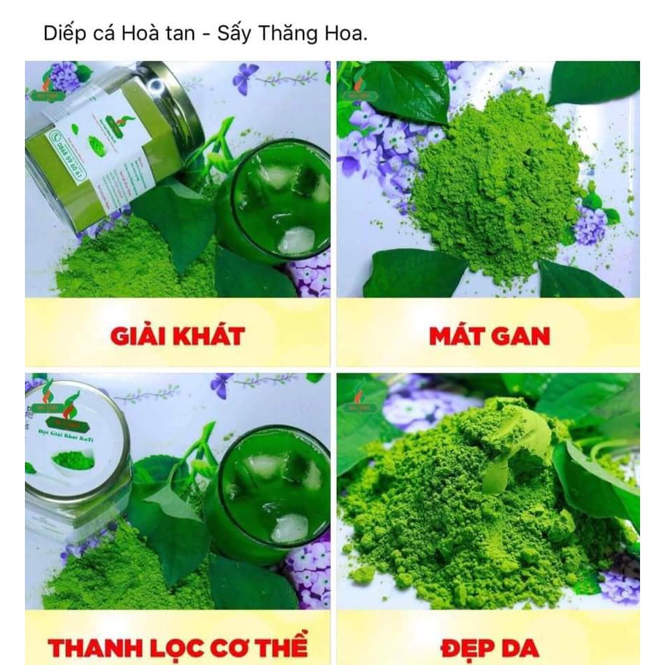 [Thanh lý mẫu cũ] Bột rau diếp cá ISITO - sấy chân không hiện đại, dễ uống (Mua 3 tặng 1 rau má)