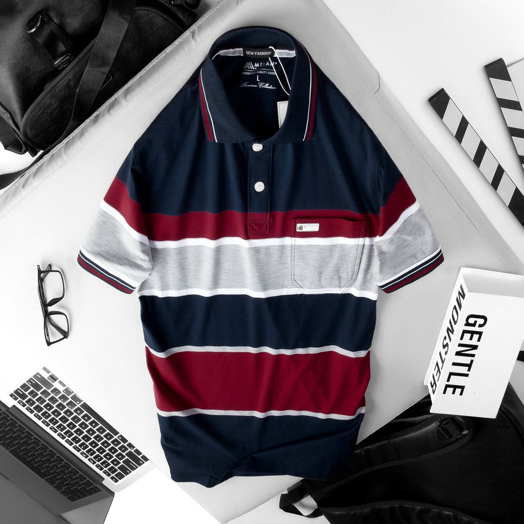 Áo Polo Nam Lớn Tuổi Có Túi Hàng VNXK Áo Polo Nam Có Túi Trung Niên Cao Cấp | BigBuy360 - bigbuy360.vn