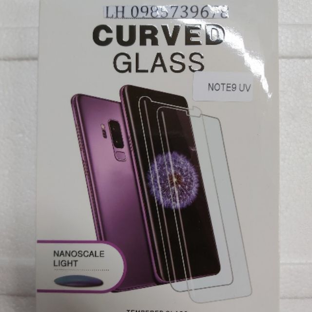 Kính Cường Lực Keo UV Cho galaxy note 9 hàng loại 1