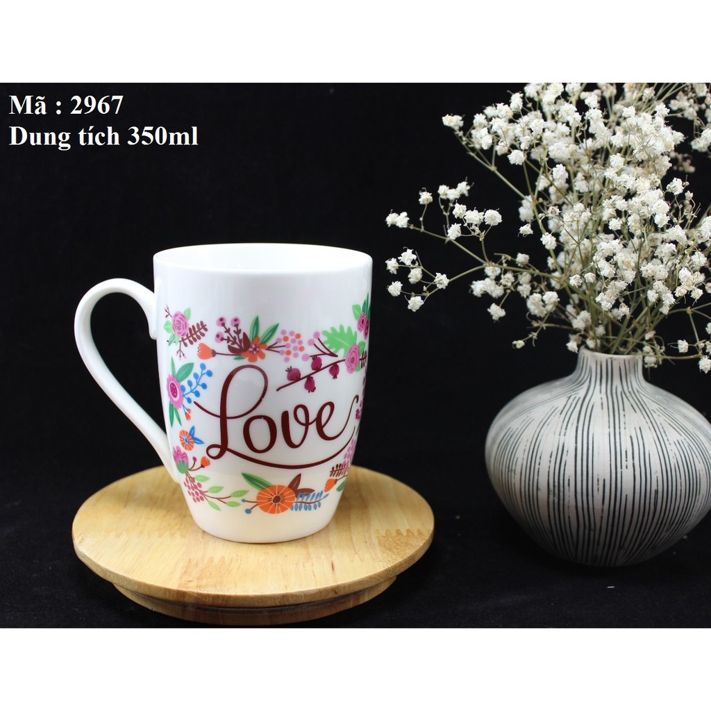 Ca bầu 350 ml Love-2967-Gốm sứ Vhome Cường Phát