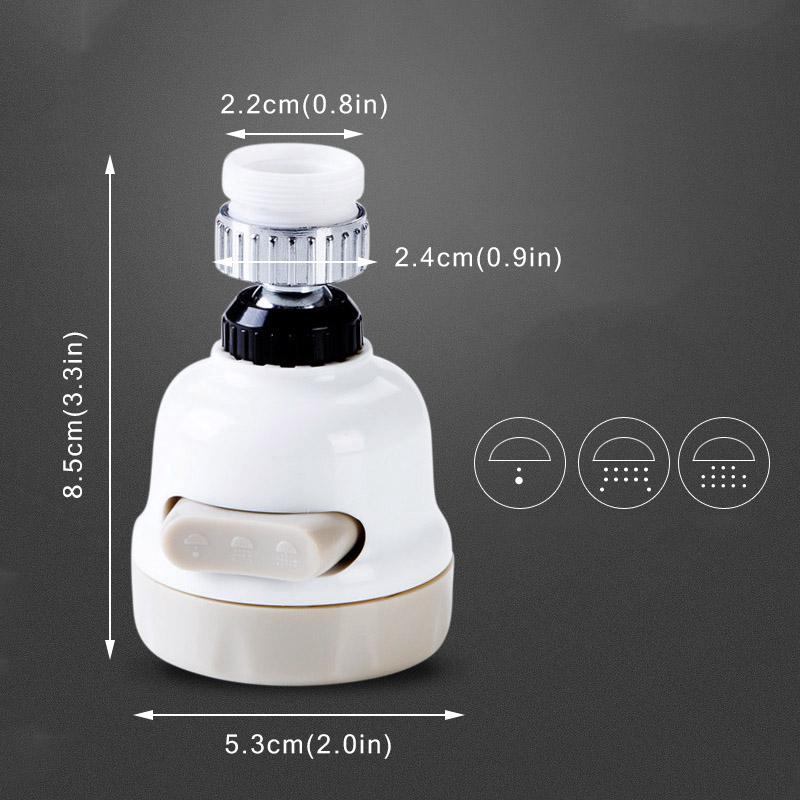 Đầu Nối Vòi Nước 3 Chế Độ Tiện Lợi