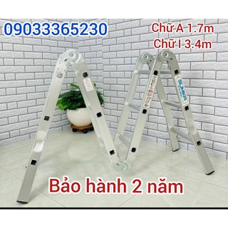 Thang nhôm gấp 4 đoạn sumika sk603