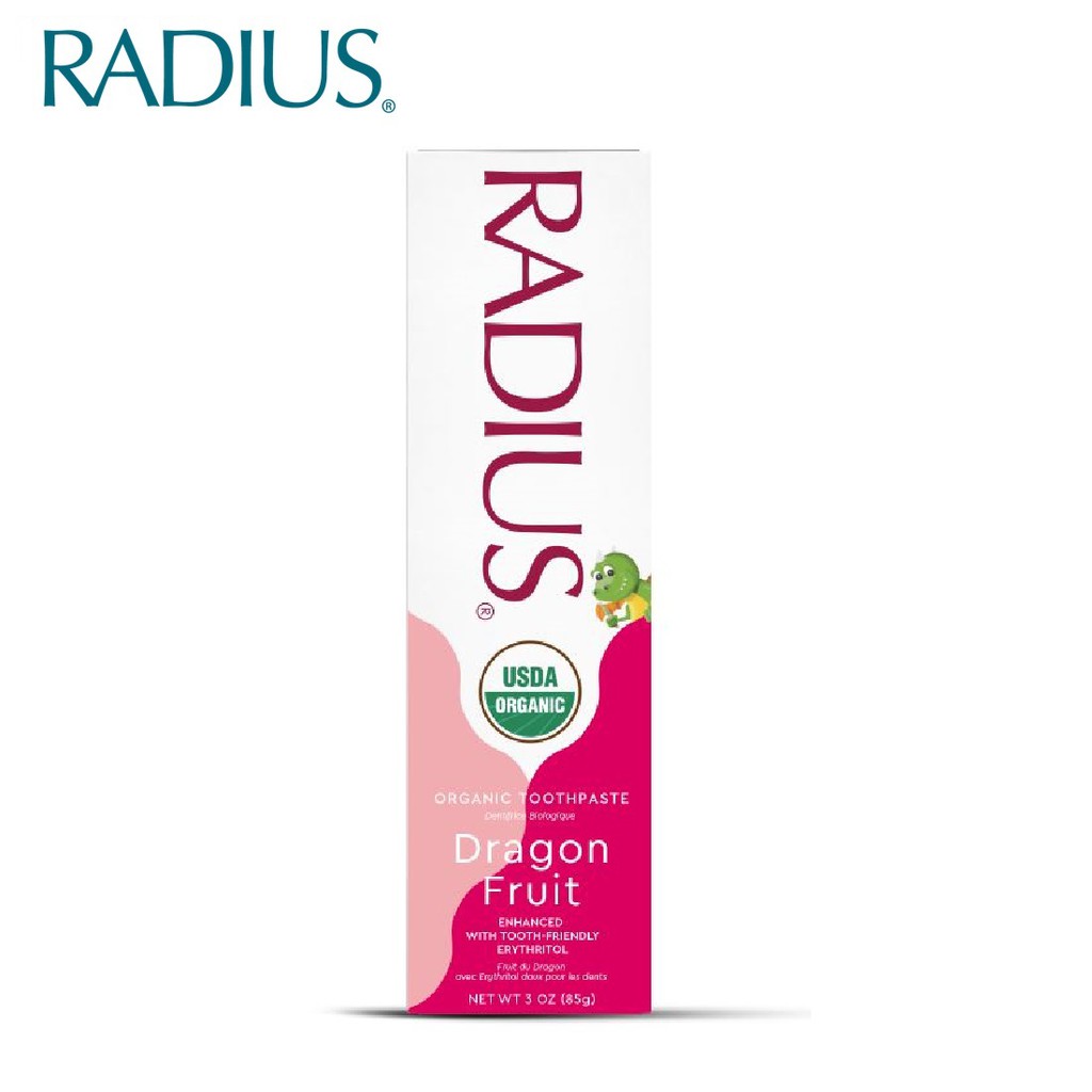 Kem Đánh Răng Hữu Cơ RADIUS Cho Bé Từ 6 Tháng Vị Thanh Long
