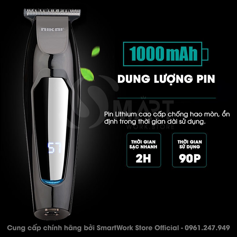 Tông Đơ Cắt Tóc Nam Chuyên Nghiệp Nikai NK - 1879 Chính Hãng (Mẫu Mới 2021)