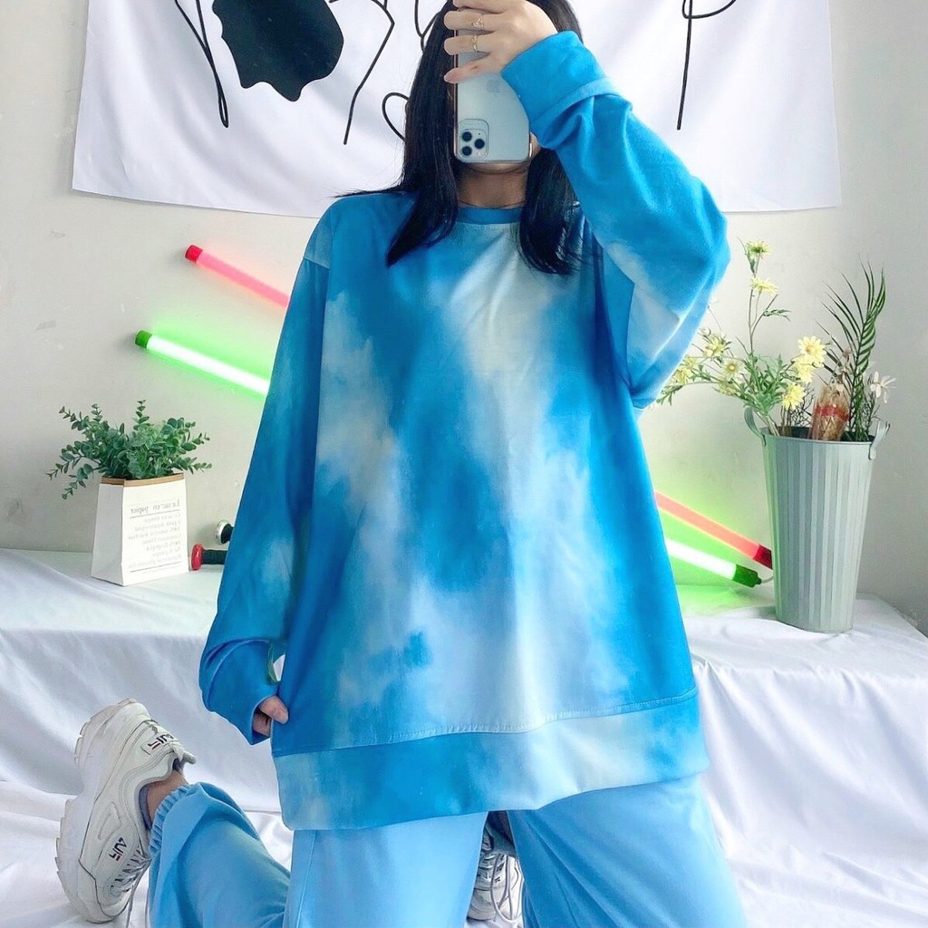Áo Khoác Hoodie 3D V4 Loang Màu Oversize Ulzzang Unisex Dáng Rộng - MM