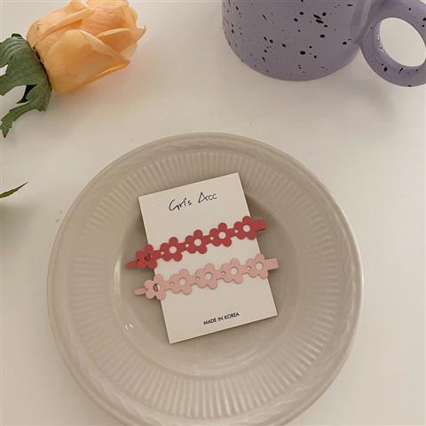 Kẹp Tóc Hình Hoa Màu Sắc Ngọt Ngào Xinh Xắn Cho Bé Gái