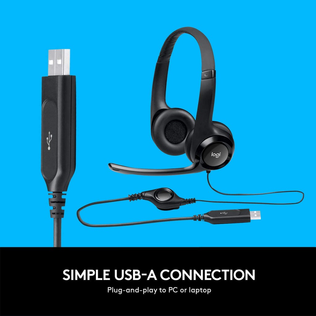 Tai Nghe Logitech Usb H390 Có Mic Chống Tiếng Ồn Cho Windows / Mac Os Hoặc Chrome Os | BigBuy360 - bigbuy360.vn