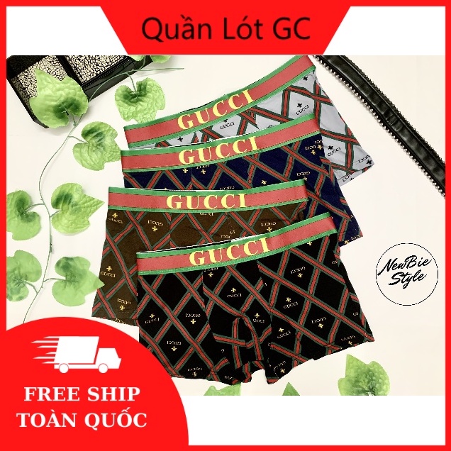 Quần sịp đùi quần lót nam, chất cotton mềm mịn, co dãn 4 chiều GC01