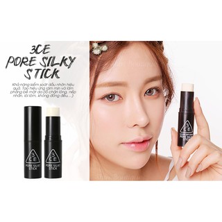 Kem lót kiềm dầu dạng thỏi 3CE Pore Silky Stick