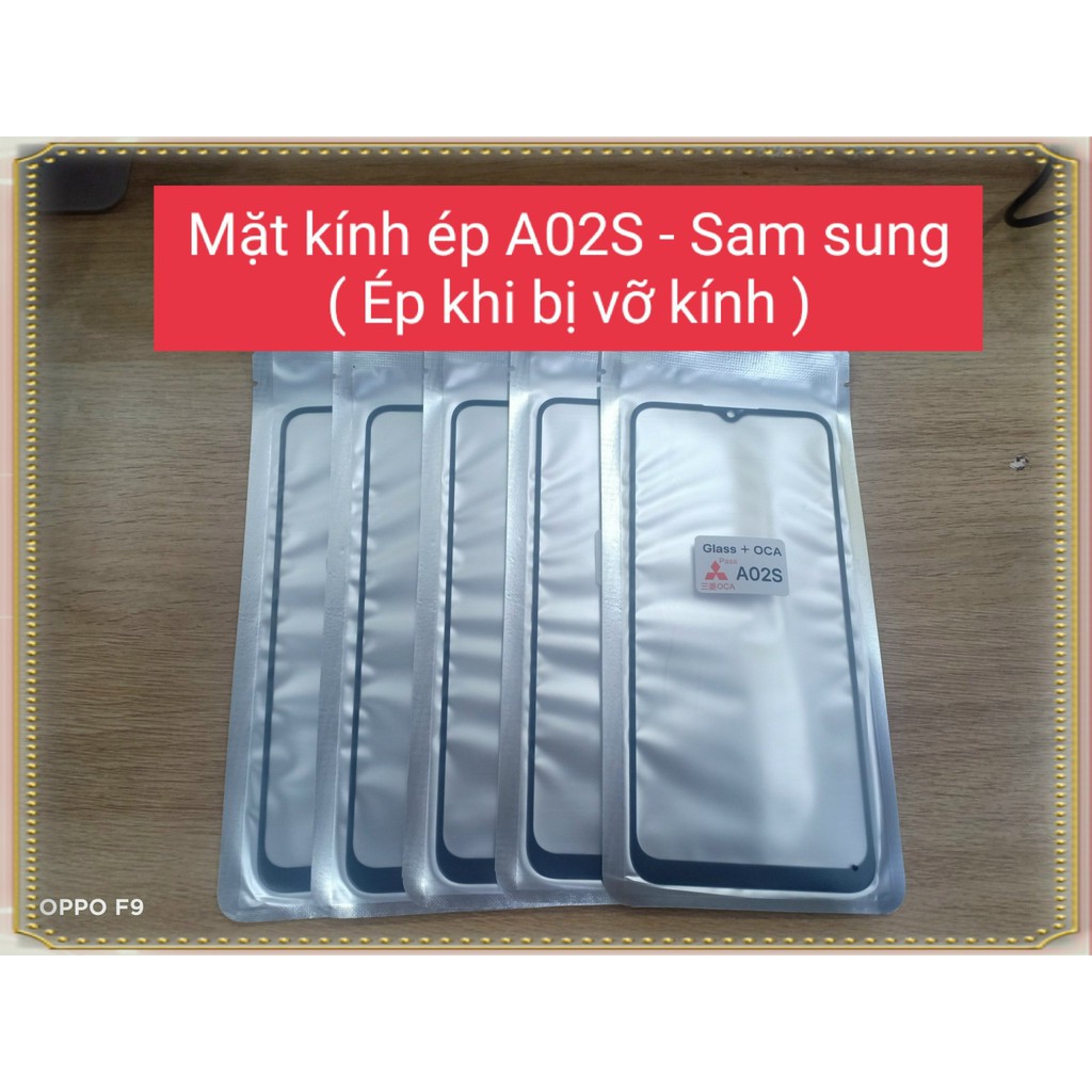 Mặt kính ép liền keo A02s/A03S/A03 Sam sung