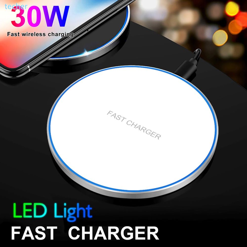 Đế sạc không dây Qi 30W cho Xiaomi Mi 9 Pro 12 X XS Max XR 8 Plus