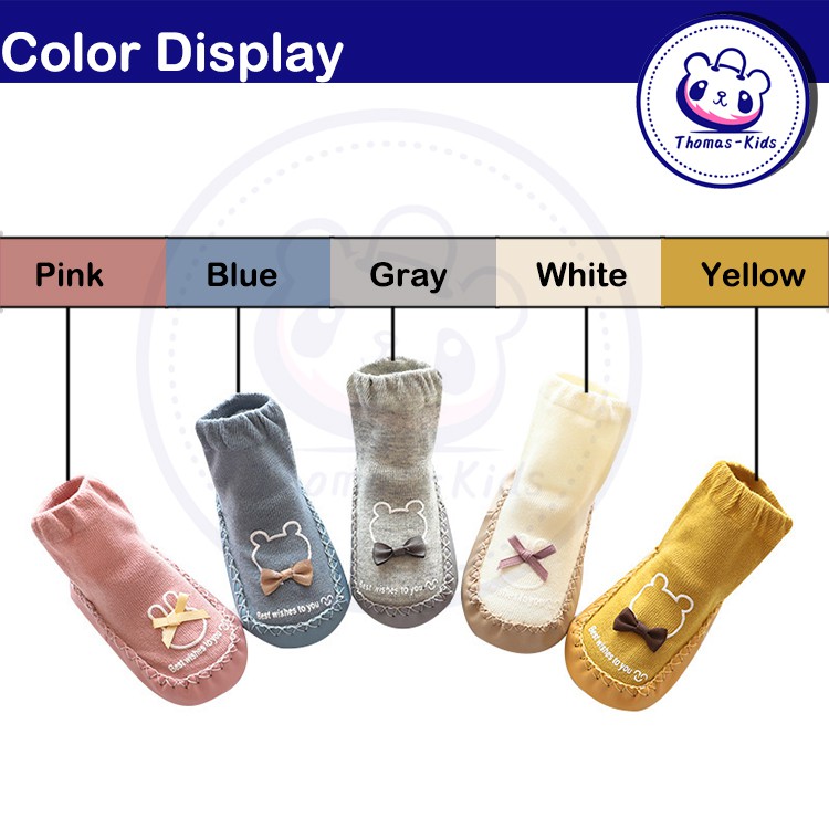 1 Đôi Vớ Cotton Mềm Mại Thoáng Khí Chống Trượt Cho Bé 0.5-2 Tuổi