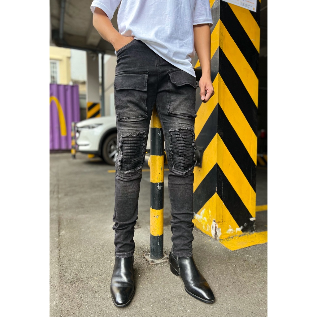 Quần jean nam rách kiểu streetwear FAZA QJ45