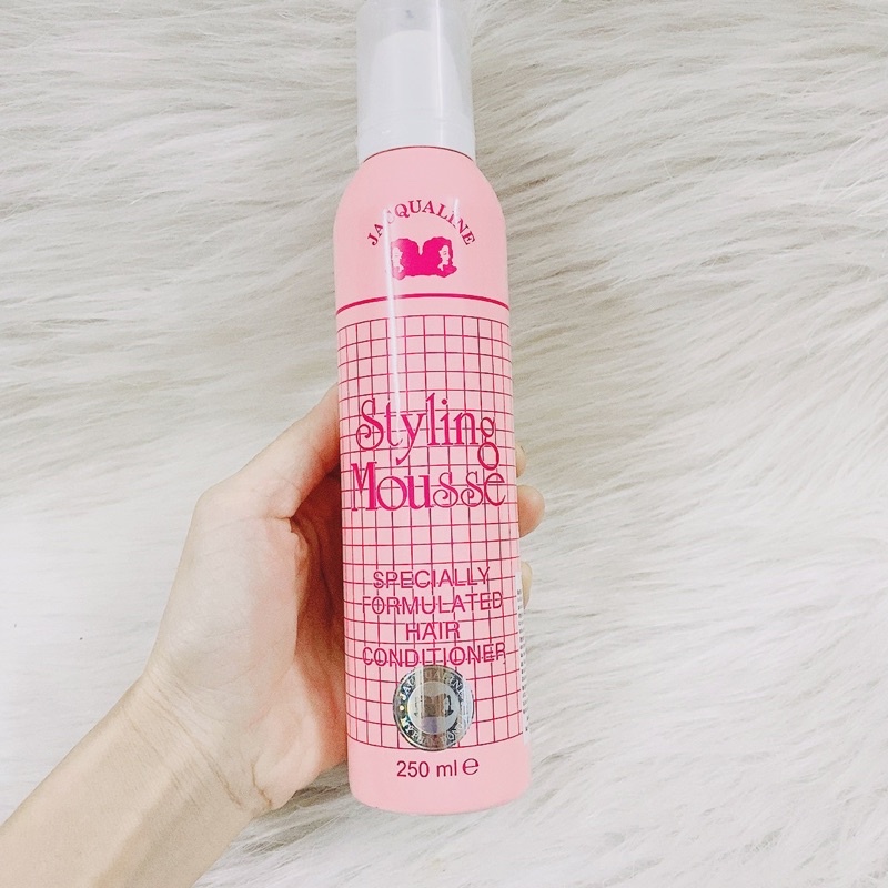 Mút Mousse Chải Tóc Jacqualine, Bọt tạo kiểu tóc Jacqualine styling mousse 250ml