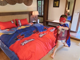Set Chăn Ga Gối Poly Cotton Người Nhện