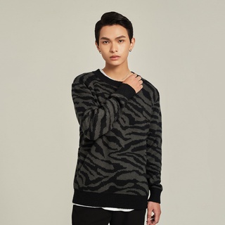Áo len nam dệt kim hoạ tiết Highway (Menswear) Jason Xanh