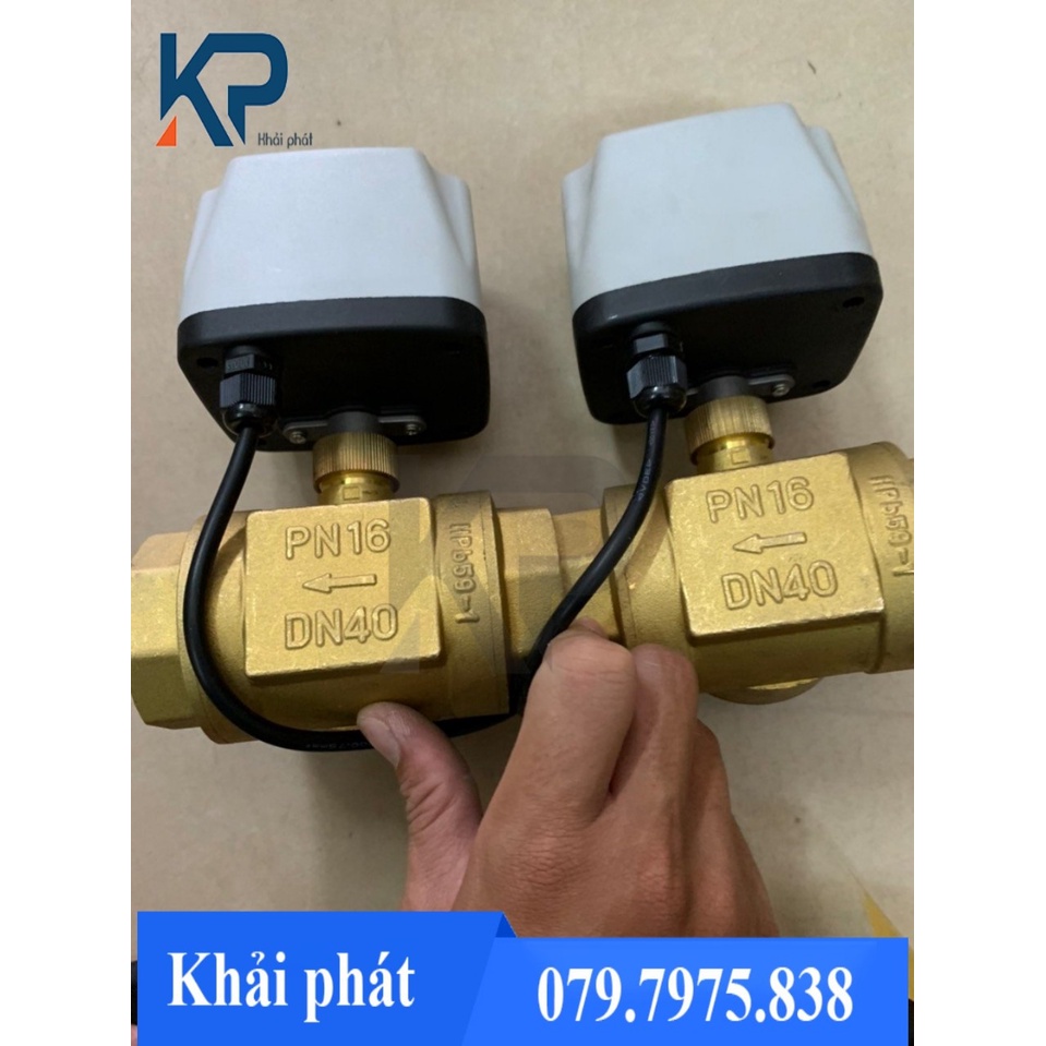Van bi điện 2 ngã thường đóng mở 3 dây BVE thau FUSAN-Van bi điện đóng mở nước – BVE