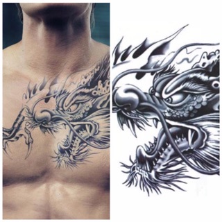 Hình xăm dán ( đầu rồng bé )
