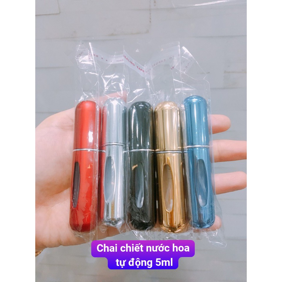 Vỏ chai chiết nước hoa tự động từ đáy chai 5ml