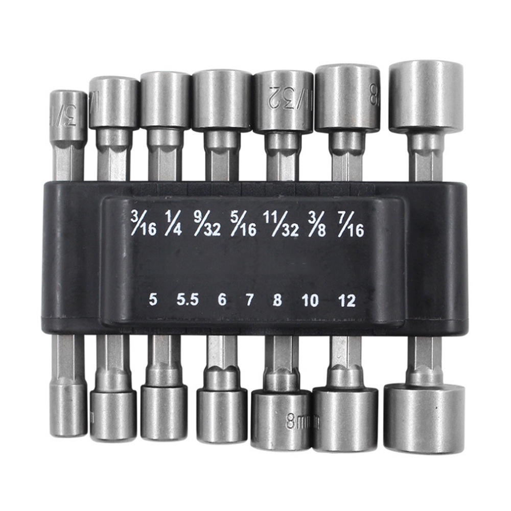 Set 9/14 đầu vặn ốc lục giác 1/4 inch cho tua vít điện