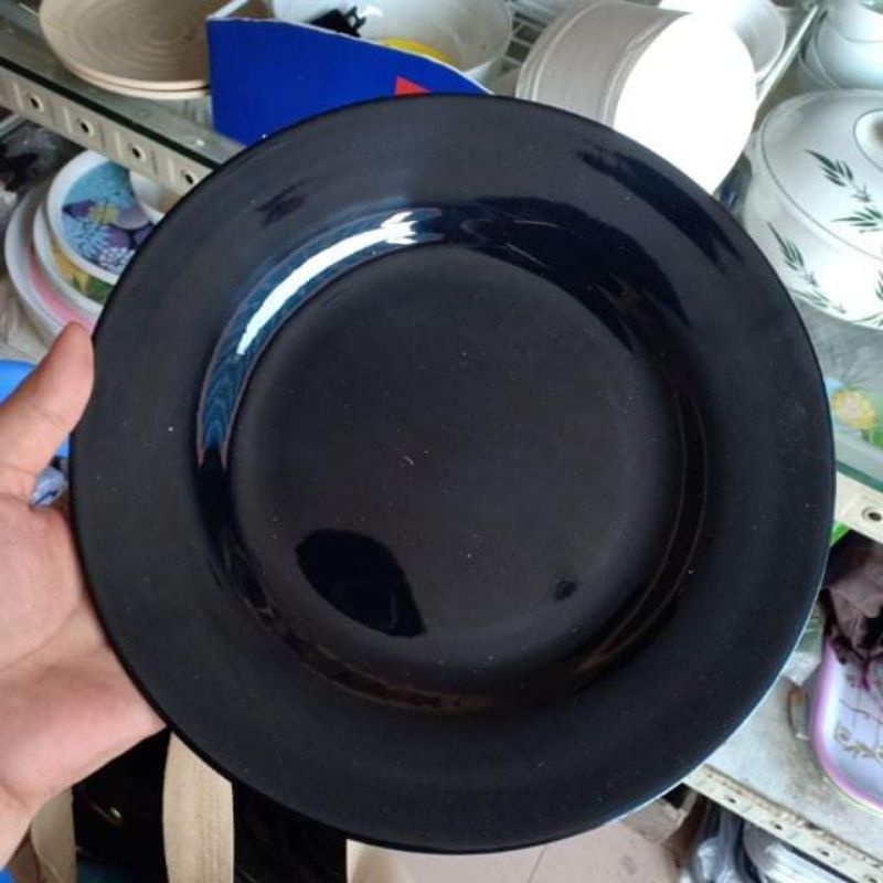 5 đĩa nhựa phip đen dày dặn KT 12/15cm