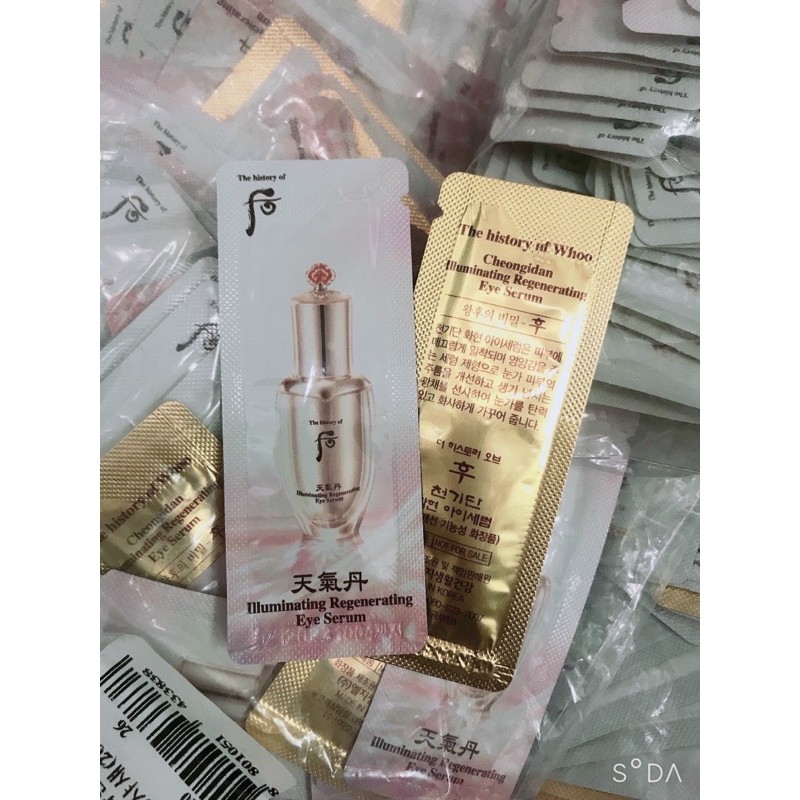 Combo 10 gói serum dưỡng trắng tái sinh vùng mắt