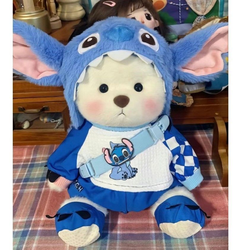 Gấu Bông Lena Mặc Đồ Dễ Thương Kích Thước 30cm