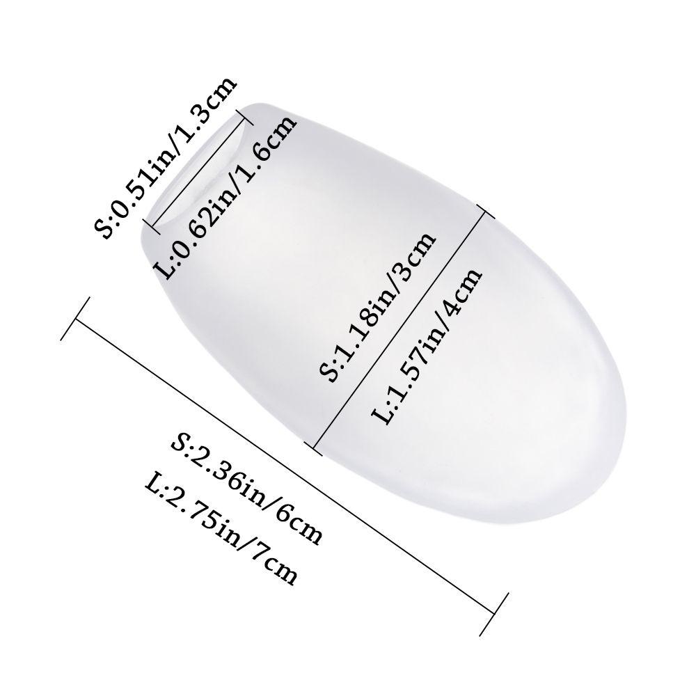SOFTNESS 1 Cặp Đệm Bảo Vệ Ngón Chân Cái Giảm Đau Điều Chỉnh Được Ectropion