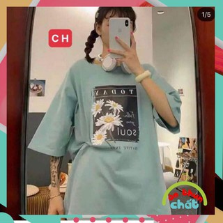 🆕 [SIÊU SALE] 👘 Áo phông tay lỡ chất cotton hoa cúc soul 👘