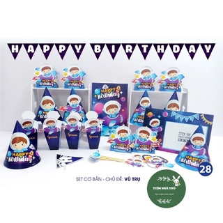 Set trang trí bàn tiệc sinh nhật , mega set nhiều chủ đề