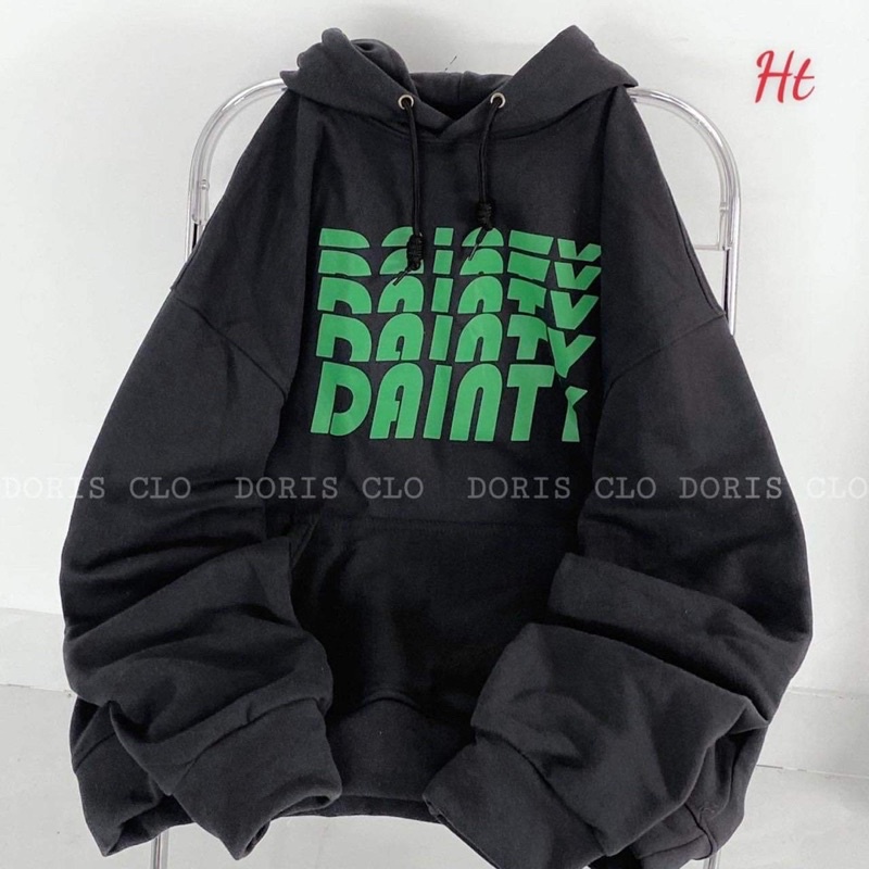 Áo hoodie chữ xanh HT11