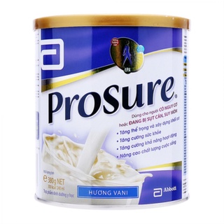 Sữa bột prosure hương vani hộp thiếc 380g dành cho người ung thư