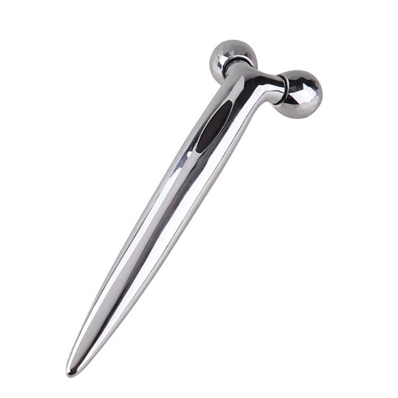 Cây lăn massage mặt bằng kim loại tiện dụng