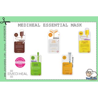 Mặt nạ Mediheal Mask - Dòng Essential - Auth 1000% Tea tree Vita Collagen Platinum Placenta