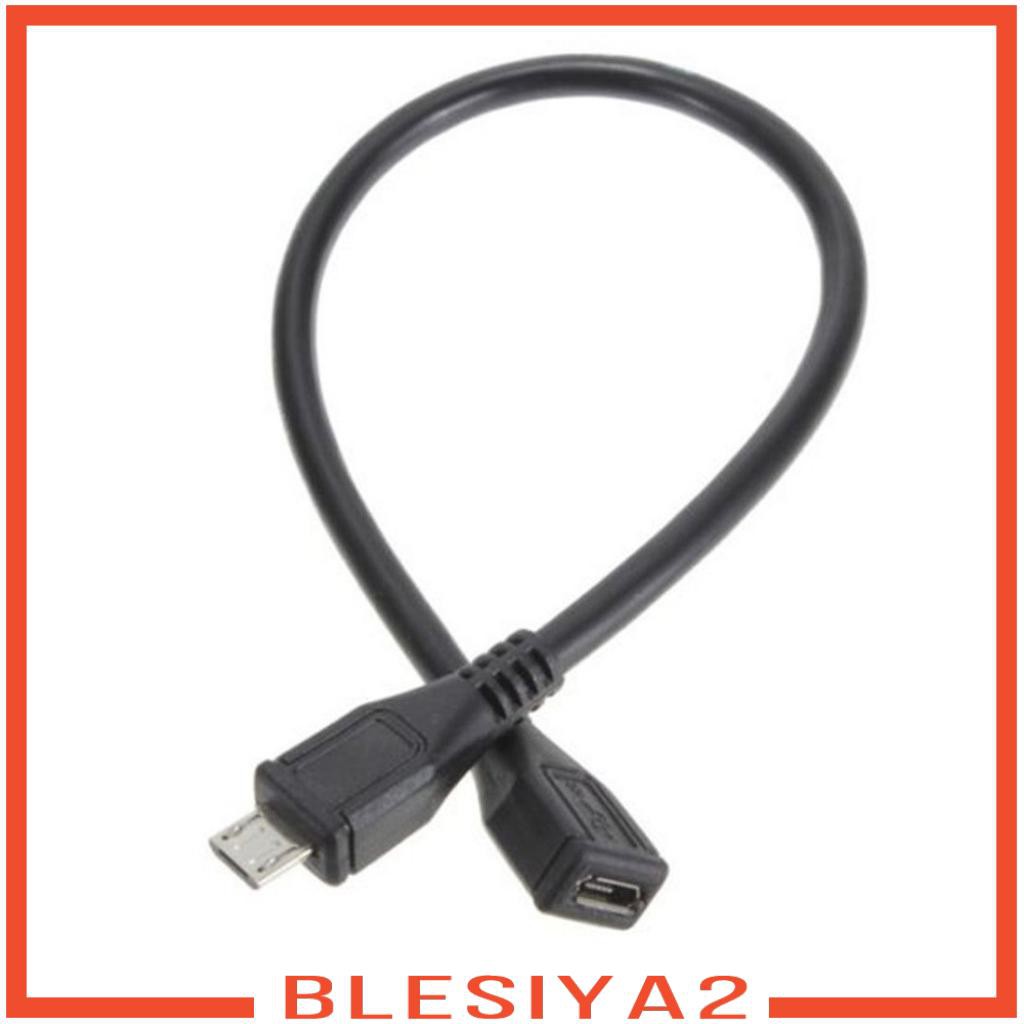 Cáp nối dài dữ liệu và dây sạc micro USB đầu cắm sang lỗ cái micro USB 25cm