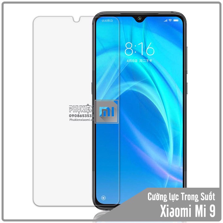 Cường Lực Xiaomi Mi 9 CC9  Mi 9 Lite  Mi Mix 3 Full Màn Trong Suốt Tặng Kèm Khăn Lau Độ Cứng 9H Bảo Vệ Cực Tốt