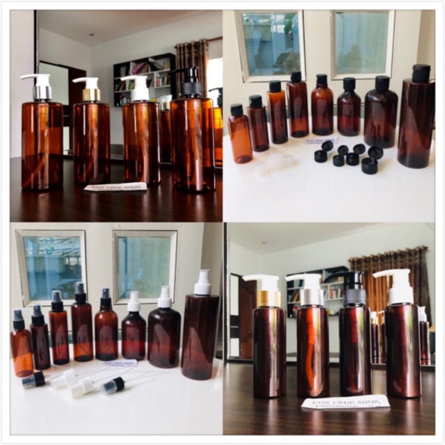 Chai pet nhựa xịt sương, Chai Vòi nhấn nhỏ giọt 100ml / 150ml / 200ml/ 250ml/ 300ml/ 500ml- chai xịt giọt Chiết Mỹ phẩm