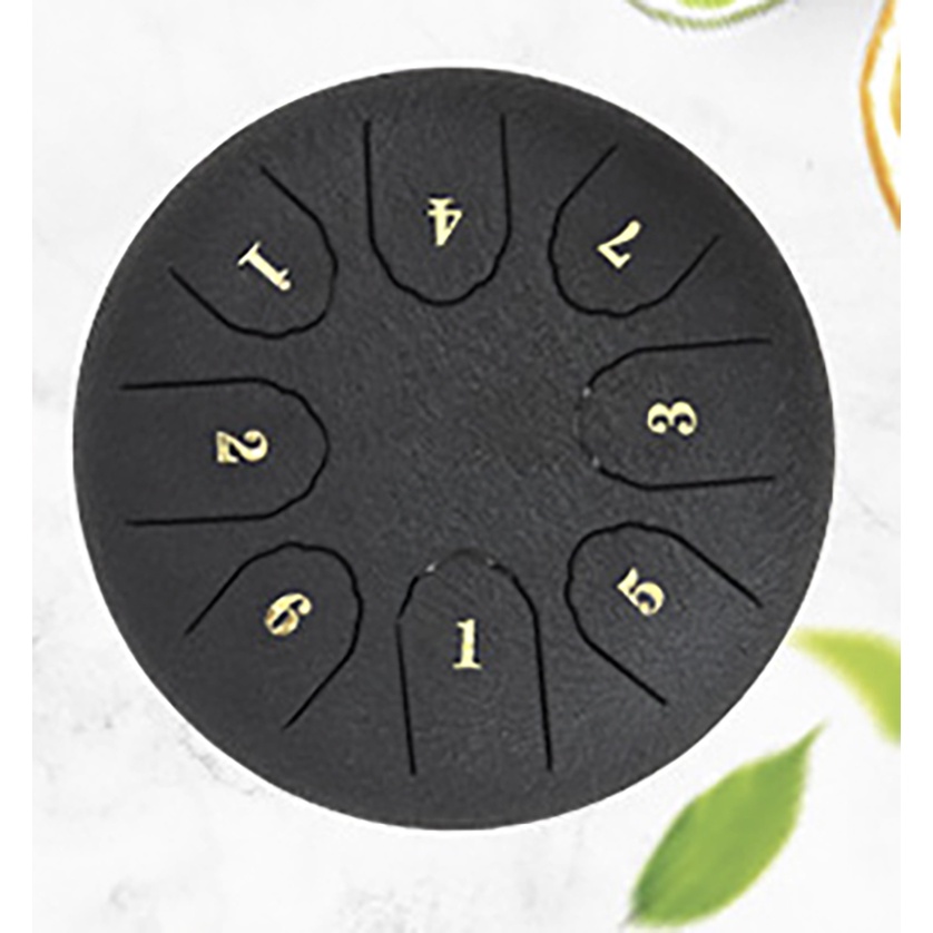 Trống Không Linh Anca Chính Hãng Tank Drum Màu Đen Nhám-8 nốt -(Steel Tongue Drum-Chính HãngT-Đầy Đủ Phụ Kiện )