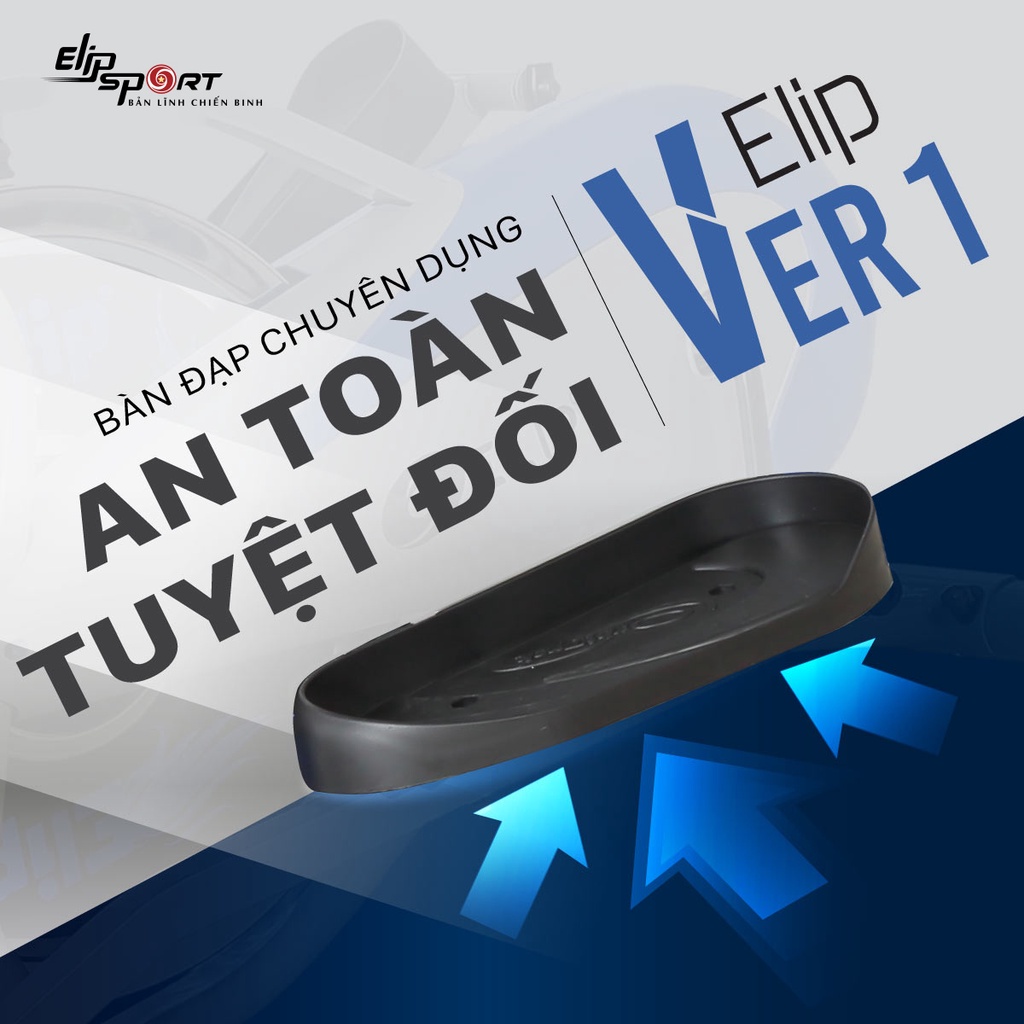 Xe Đạp Tập Thể Dục Toàn Thân ELIP Ver 1 - Thiết Kế Cứng Cáp, Dễ Dàng Điều Chỉnh Cho Người Mới, Đồng Hồ Hiển Thị Chi Tiết