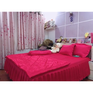 Bộ drap phi lụa Thái Tuấn( phối bèo)