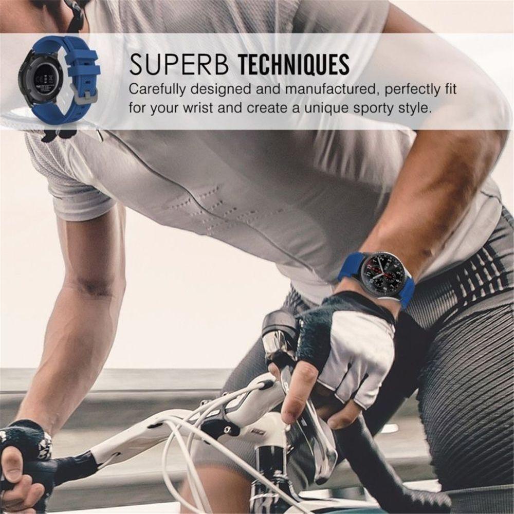 BTLIMER Dây Đeo Thay Thế Chất Liệu Silicon Màu Trơn Cho Samsung Gear S3 Frontier Classic