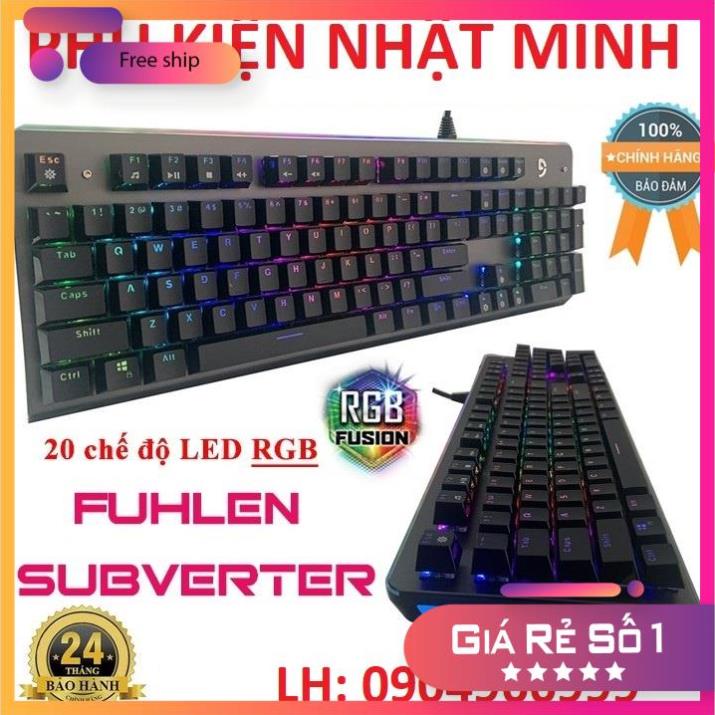 C544  Bàn phím Fuhlen Subverter - Bàn phím cơ led RGB - Phím cơ đẳng cấp bh 2 năm