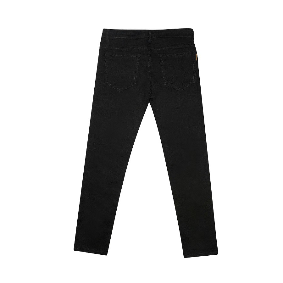Quần jean nam trơn đen co giãn, quan nam quan jean Basic HIDDLE 2121 | BigBuy360 - bigbuy360.vn